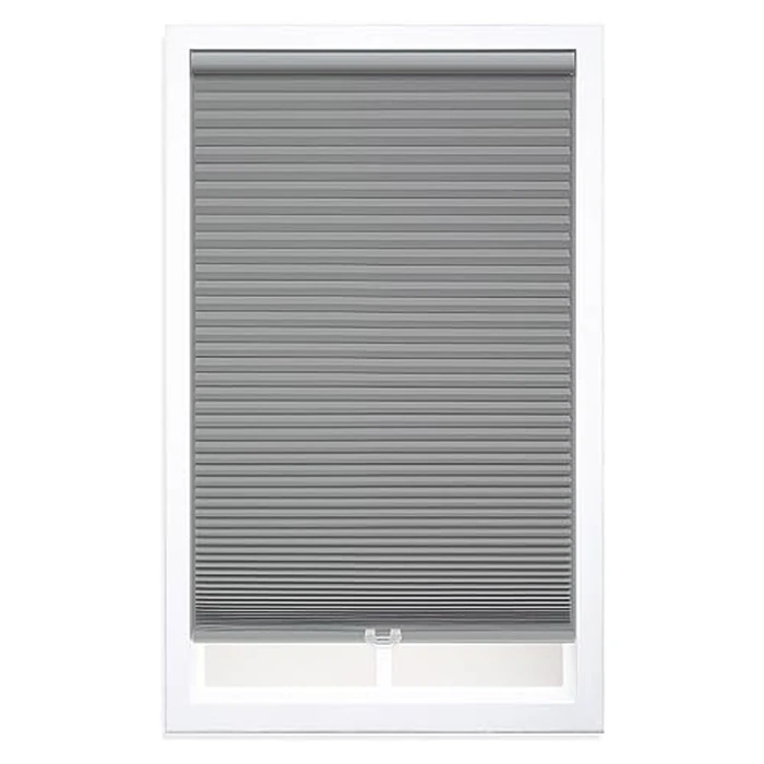 DEZ FURNISHINGS Cordless 1.5" Blackout Cellular Shade, 20.5"W x 64"H, Anchor Gray by DEZ Furnishings - Used - Good condition - CA$55.30