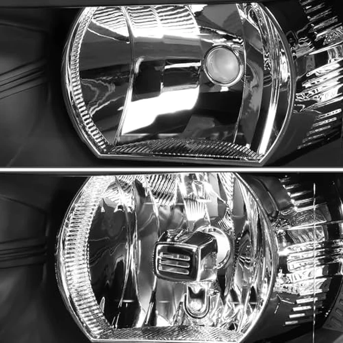 A&P Headlight Assembly Kit-Compatible with 2007-2014 Silverado 1500 2500 3500-Black Housing Clear Reflector Driver and Passenger Side by A&P - Image 7