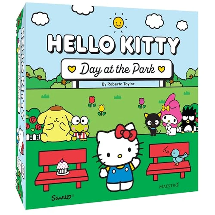 Hello Kitty: Day at The Park Board Game 2-4 Players - Fun Family Board Game 25 Minutes of Gameplay - Games for Family Game Night - for Kids and Adults Ages 8+ - English Version - by Maestro Media by Maestro Media - Image 1
