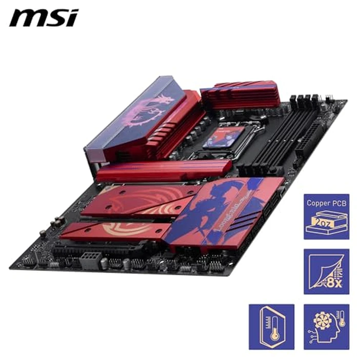 MSI B850 MLG Edition Motherboard, ATX - Supports AMD Ryzen 9000/8000/7000 Processors, AM5 - DDR5 Memory Boost 8400+ MT/s (OC), PCIe 5.0 x16 & 4.0 x16, M.2 Gen5, Wi-Fi 7, 5G LAN by MSI - Image 4