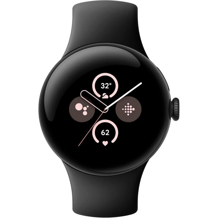 Google Pixel Watch 2 (Bluetooth) - 32GB - 1.2 inch - Matte Black Aluminum Case with Obsidian Fluoroelastomer Active Band by Google - Refurbished - Excellent condition - US$71.48