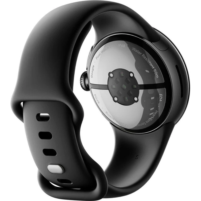 Google Pixel Watch 2 (Bluetooth) - 32GB - 1.2 inch - Matte Black Aluminum Case with Obsidian Fluoroelastomer Active Band by Google - Image 4