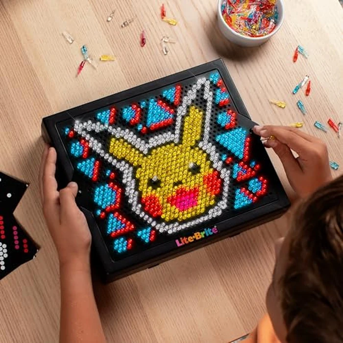 Lite Brite Super Bright HD, Pokemon Edition - Creative Retro Light-Up Screen - Educational Play for Children, Enhances Creativity, Gift for Boys and Girls Ages 6+ by Lite Brite - Image 3