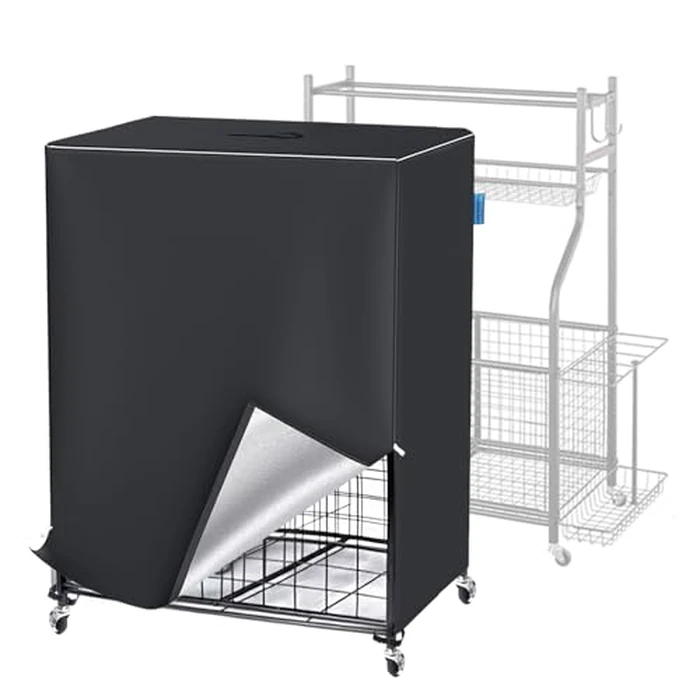 Garage Sports Equipment Organizer Cover, Ball Storage Rack Cover Outdoor, 600D Oxford, Waterproof & Dustproof, 38 "L x 18" W x 45 "H - Protecting Your Sports Equipment and Toys.(Cover Only) by VeyoStories - Image 1
