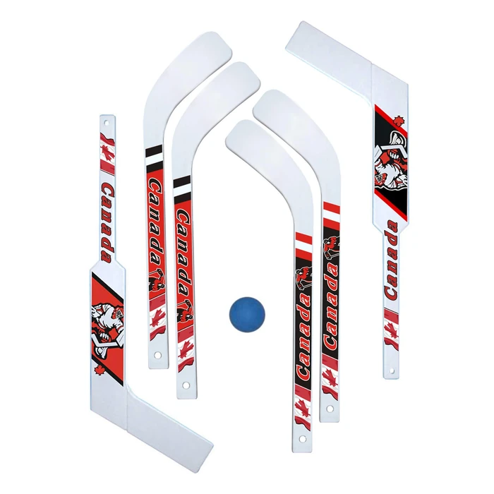 7 Piece Mini-Hockey Set (6 Mini-sticks with 1 Mini-ball) by Linwood - Used - Acceptable condition