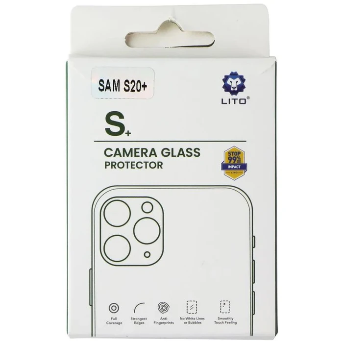 LITO S+ Camera Glass Protector for Samsung Galaxy S20+ - Black by LITO - Image 1