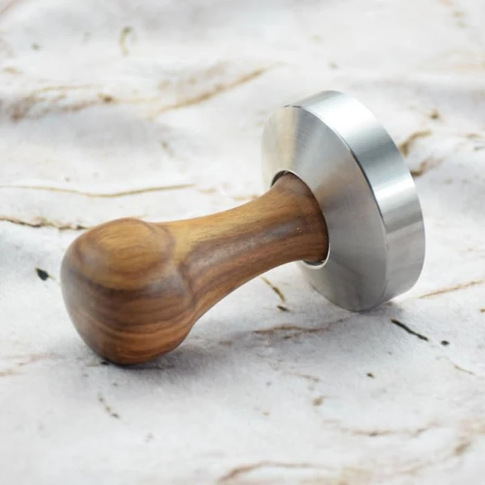 VOSAREA 57mm Espresso Tamper Walnut Wood Coffee Pressing Hammer Tool for Espresso Ergonomic Design Safe for Home Cafe by VOSAREA - Image 4
