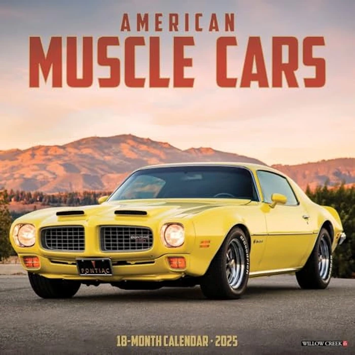 American Muscle Cars 2025 12" x 12" Wall Calendar by WILLOW CREEK - Used - Like New condition