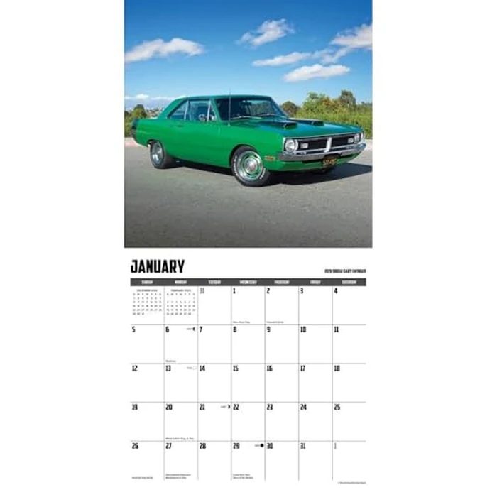 American Muscle Cars 2025 12" x 12" Wall Calendar by WILLOW CREEK - Image 4