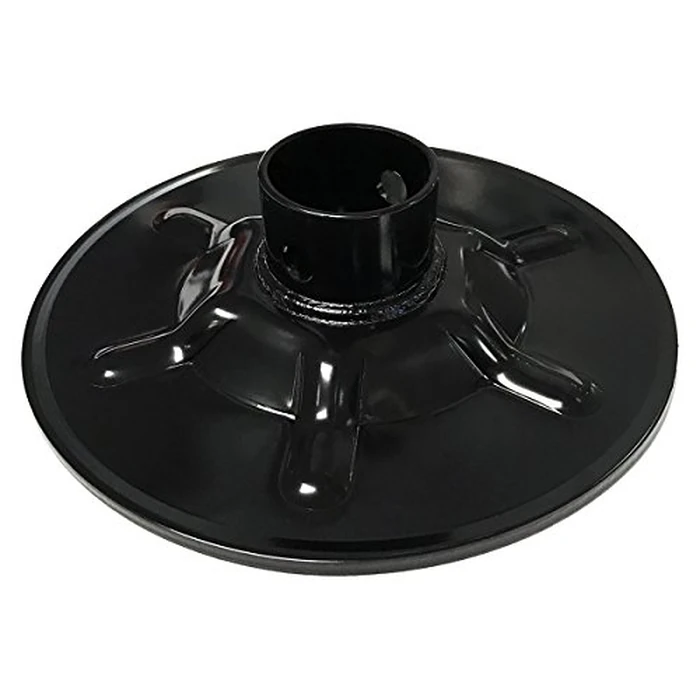 Lippert Components Hall Effect Ground Control 3.0 Replacement Rear Jack Foot Pad, 9" Diameter, Fits 2" I.D. Tube, Strong Black Powder-Coated Steel Construction, Easy Installation - 377962 by Lippert Components - Image 1