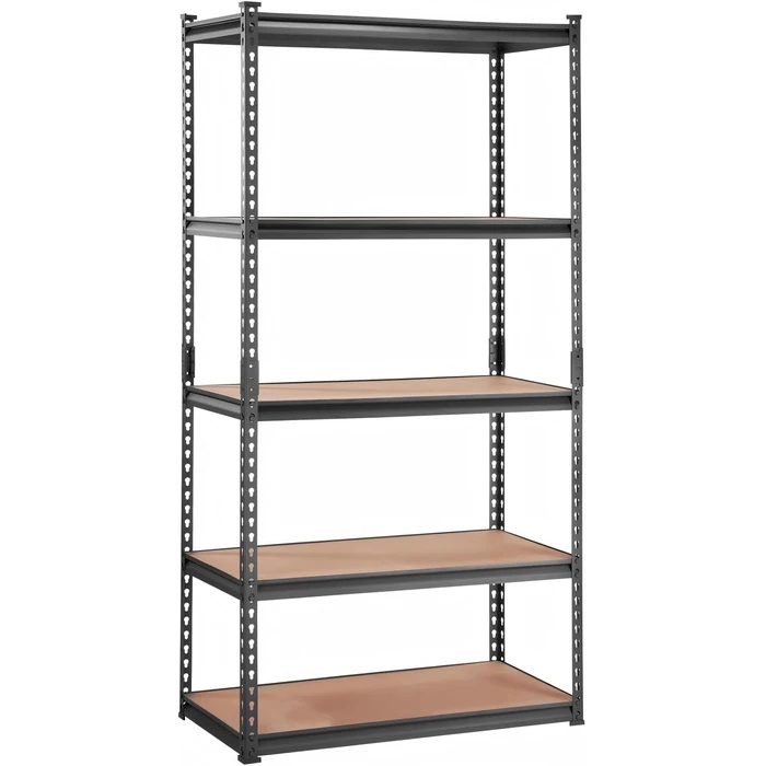 Storage Shelving Unit, 5-Tier Adjustable Metal Storage Shelves, 36" L x 18" W x 72" H Heavy Duty Garage Storage Shelves for Kitchen Pantry Basement Bathroom Laundry by PeakPursuit - Image 1