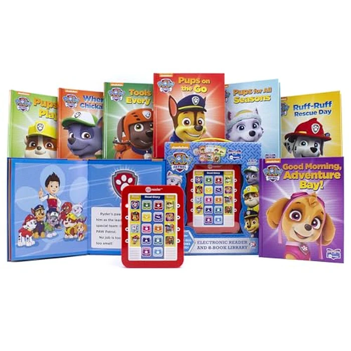 Nickelodeon Paw Patrol Chase, Skye, Marshall, and More! - Me Reader Electronic Reader and 8 Sound Book Library - PI Kids by PI Kids - Used - Acceptable condition - US$16.24