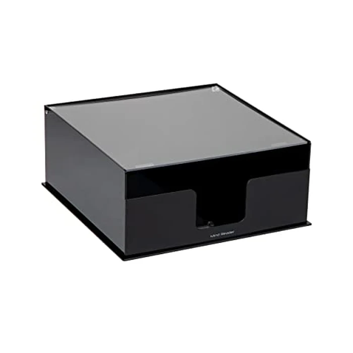 Mind Reader Paper Plate Holder, Covered Dispenser, Dinner Party Essentials, Plate Caddy, Acrylic, 27.9Lx27.9Wx12.7Hcm, Black by Mind Reader - Image 7
