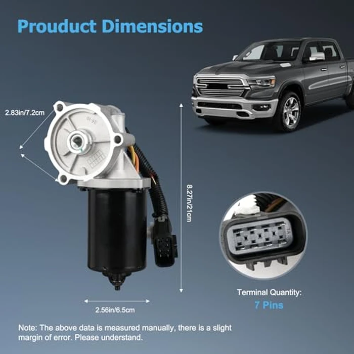 OTO-K 4WD Transfer Case Motor Actuator Compatible with Chevy Silverado Suburban Tahoe GMC Yukon XL 1500 Ram 1500 2500 3500 4500 Cadillac Escalade Hummer H2,4WD Actuator Replace#600-908 68089746AA by OTO-KAUTOPARTS - Image 4