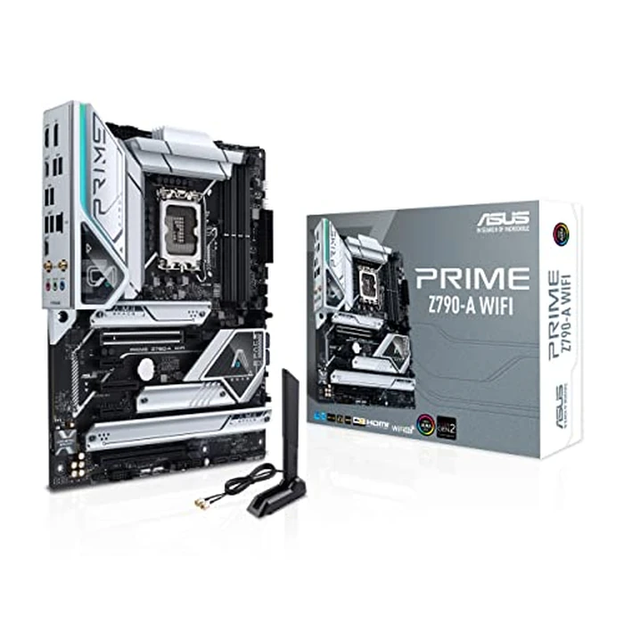 ASUS Prime Z790-A WiFi 6E LGA 1700(Intel 14th,13th&12th) ATX Motherboard (16+1 DrMOS, PCIe 5.0,DDR5,4X M.2 Slots,2.5 Gb LAN,USB 3.2 Gen 2 Front Panel Type-C, Thunderbolt 4/USB4, DP) by ASUS - Image 1