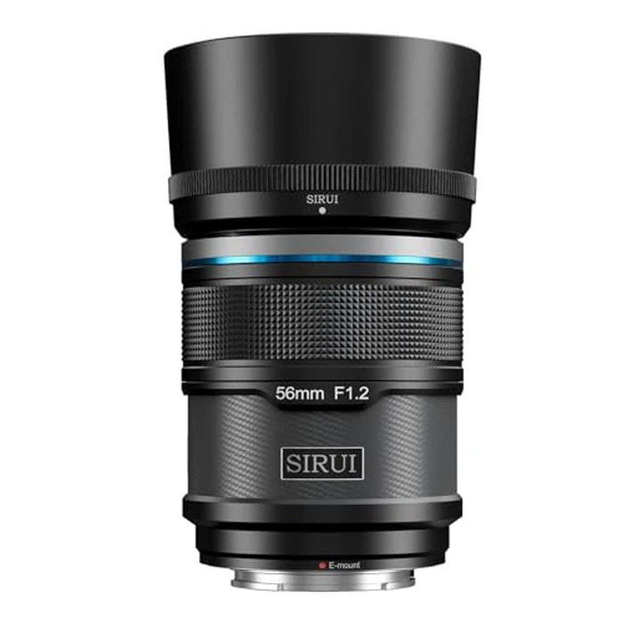 SIRUI Sniper 56mm Autofocus Lens, F1.2 Wide Angle APS-C Camera Lens for A5, A6, FX30, ZV-E10 (E Mount, Black) by Sirui - Used - Like New condition - US$213.40