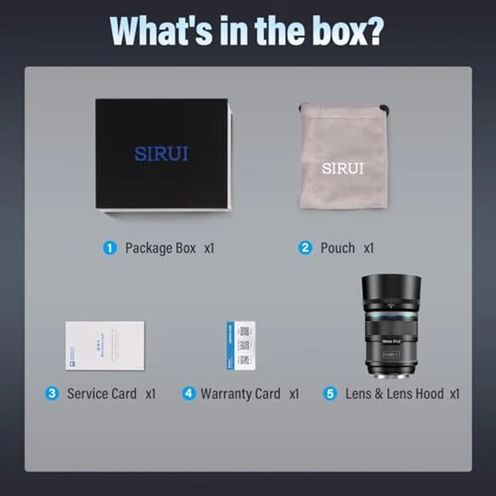 SIRUI Sniper 56mm Autofocus Lens, F1.2 Wide Angle APS-C Camera Lens for A5, A6, FX30, ZV-E10 (E Mount, Black) by Sirui - Image 7