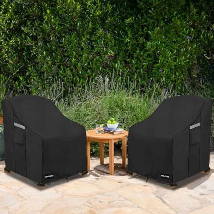 Owlcover Outdoor Chair Covers 32" W x 35" D x 36" H,600D Heavy Duty Waterproof Patio Chair Cover,Outdoor Furniture Covers for Lawn/Garden Chiar,Black by Owlcover - Image 9
