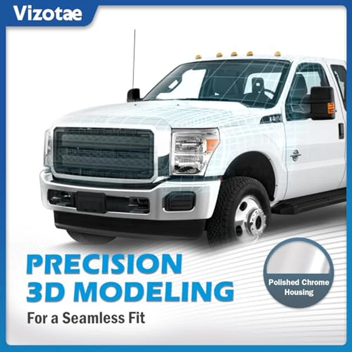 Vizotae Headlights Assembly for 2011-2016 Ford F250 F350 F450 F550 Super Duty Headlamp Replacement, High/Low Beam W/Bulbs, Driver&Passenger Side by Vizotae - Image 2
