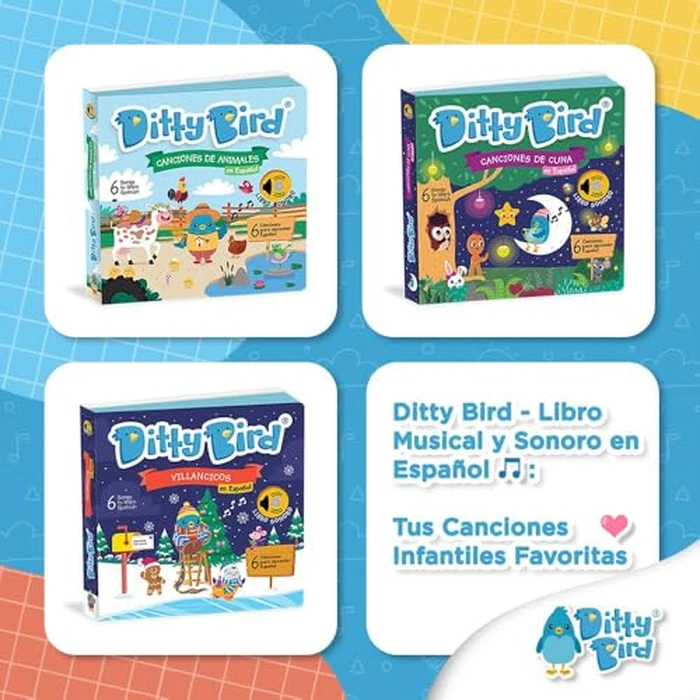 Ditty Bird Spanish Animal Songs Interactive Musical Sound Book for Toddlers 1- 3 Bilingual Libro Sonoro En Español La Vaca Lola by DITTY BIRD - Image 3