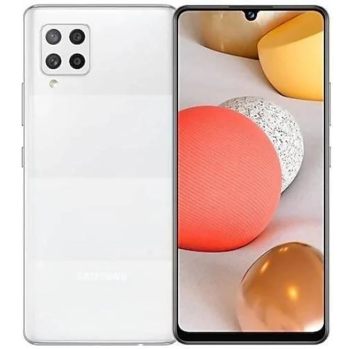Galaxy A42 (5G) - 128GB - 4GB RAM - 1 Physical SIM - Prism Dot White - Unlocked by Samsung - Refurbished - Good condition