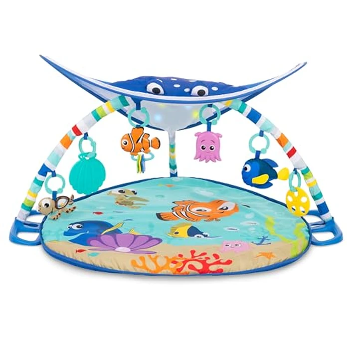 Bright Starts Disney Baby Finding Nemo Mr. Ray Ocean Lights & Music Gym, Ages Newborn + by Bright Starts - Used - Like New condition