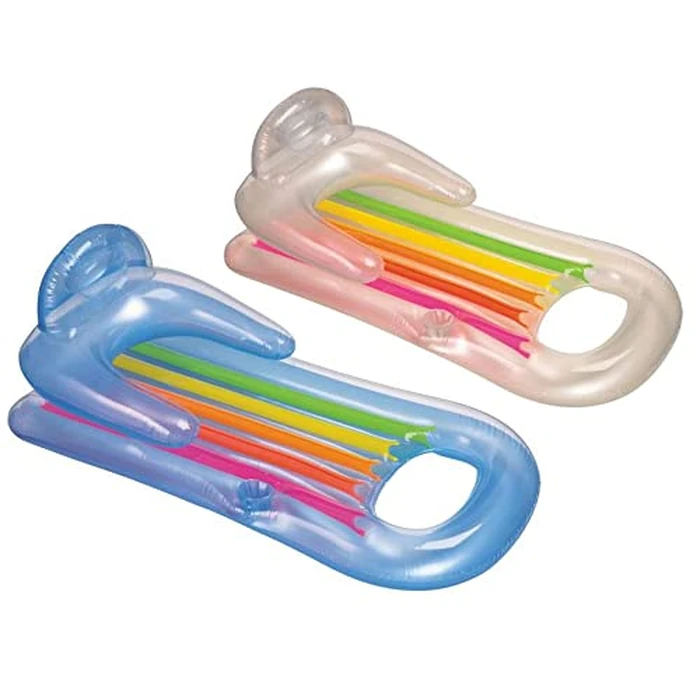 Intex Sit N Float Inflatable Lounge, 60" X 39", (Colors May Vary), 1 Pack by Intex - Used - Like New condition