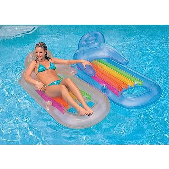 Intex Sit N Float Inflatable Lounge, 60" X 39", (Colors May Vary), 1 Pack by Intex - Image 7