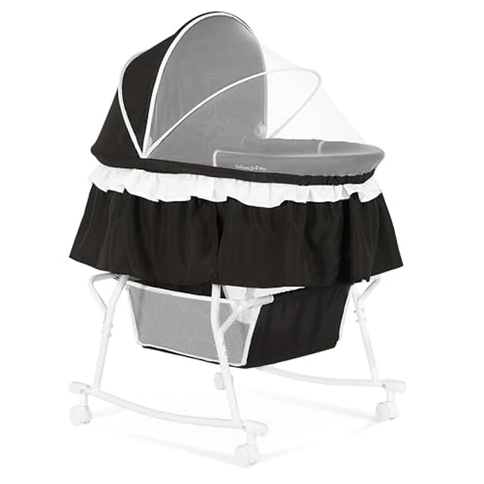 Dream On Me Lacy Portable 2-in-1 Bassinet, Light Grey by Dream On Me - Used - Good condition - CA$79.02