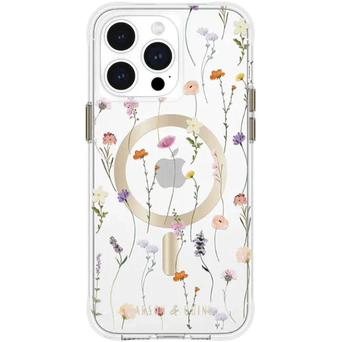 Carson & Quinn Floral Glory Phone Case with MagSafe for iPhone 15 Pro Max - Clear/Floral Glory by Carson & Quinn - Refurbished - Excellent condition - US$42.98