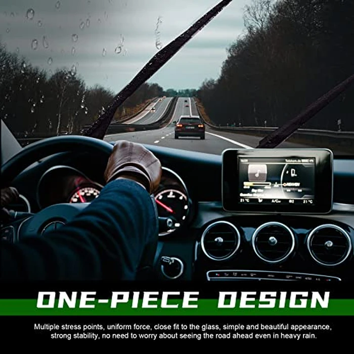 ZIXMMO 24"+20" windshield wiper blades with 11" Rear Wiper Blades Set Replacement for 2011-2015 Kia Sorento,2010-2019 Kia Soul,2015-2019 Soul EV -Original Factory Quality (Set of 3) U/J Hook by ZIXMMO - Image 5