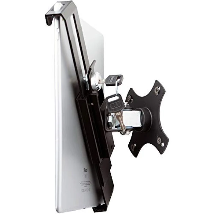 Compact Wall Mount - CTA Security Wall Mount with Lock & Key System for iPad 10th Gen 10.9" - iPad 7th/8th/9th Gen 10.2" - Galaxy Tab S3 - Surface Go 3 & Other 7-14” Tablets - Black (PAD-CSWM) by CTA Digital - Used - Acceptable condition - CA$40.60