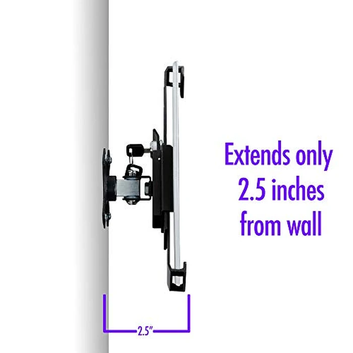 Compact Wall Mount - CTA Security Wall Mount with Lock & Key System for iPad 10th Gen 10.9" - iPad 7th/8th/9th Gen 10.2" - Galaxy Tab S3 - Surface Go 3 & Other 7-14” Tablets - Black (PAD-CSWM) by CTA Digital - Image 5