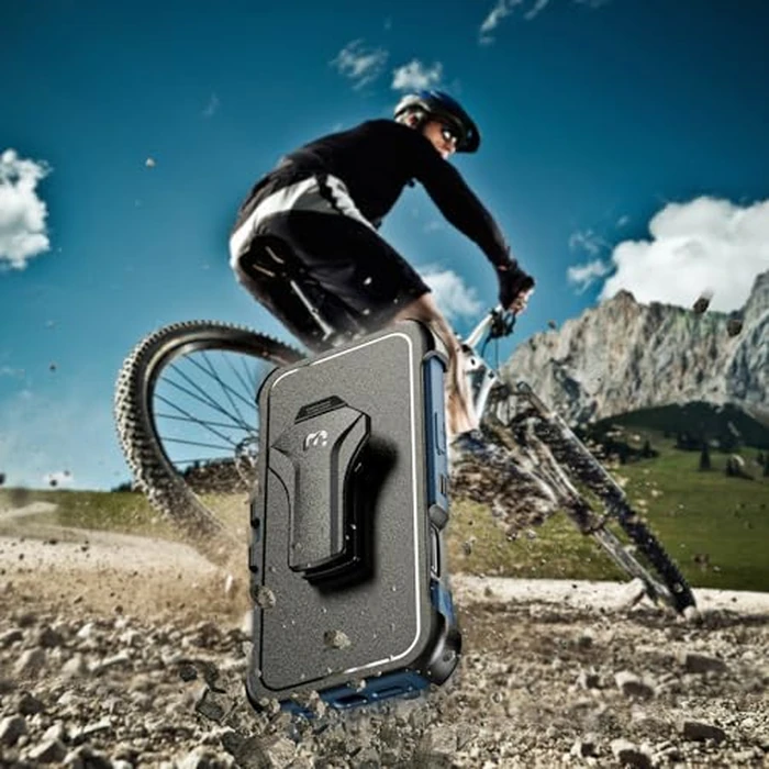 M MYBAT PRO for iPhone 17 Pro Max Case with Belt Clip Holster, Maverick Series 17 Pro Max Case[Compatible with Magsafe] w/Screen Protector,Anti-Drop,with 360 degreesRotating Kickstand,Heavy Duty Protection by M MYBAT PRO - Image 7