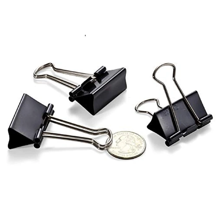 Officemate Medium Binder Clips, Black, 12 Count (Pack of 12) by Officemate - Image 2