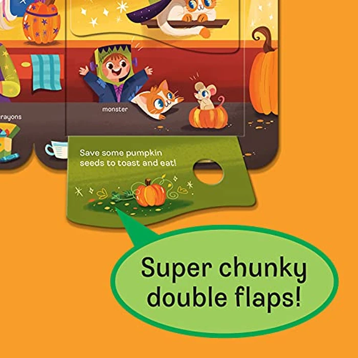Boo Halloween Lift-a-Flap Board Book Ages 0-4 by Cottage Door Press - Image 2