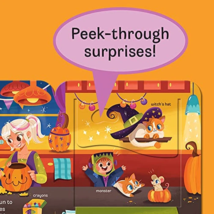 Boo Halloween Lift-a-Flap Board Book Ages 0-4 by Cottage Door Press - Image 3