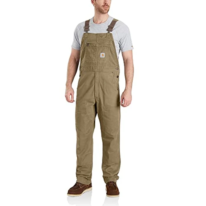 Carhartt Men's Rigby Bib Overall, Dark Khaki, W40 x L34 by Carhartt - Used - Like New condition - US$85.49