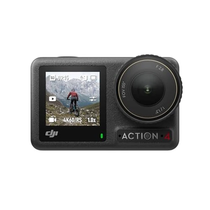 DJI Osmo Action 4 Standard Combo, 4K/120fps Waterproof Action Camera with a 1/1.3-Inch Sensor, Stunning Low-Light Imaging,10-bit & D-Log M Color Performance, Long-Lasting 160 Mins, Outdoor Camera by DJI - Used - Like New condition - CA$291.19