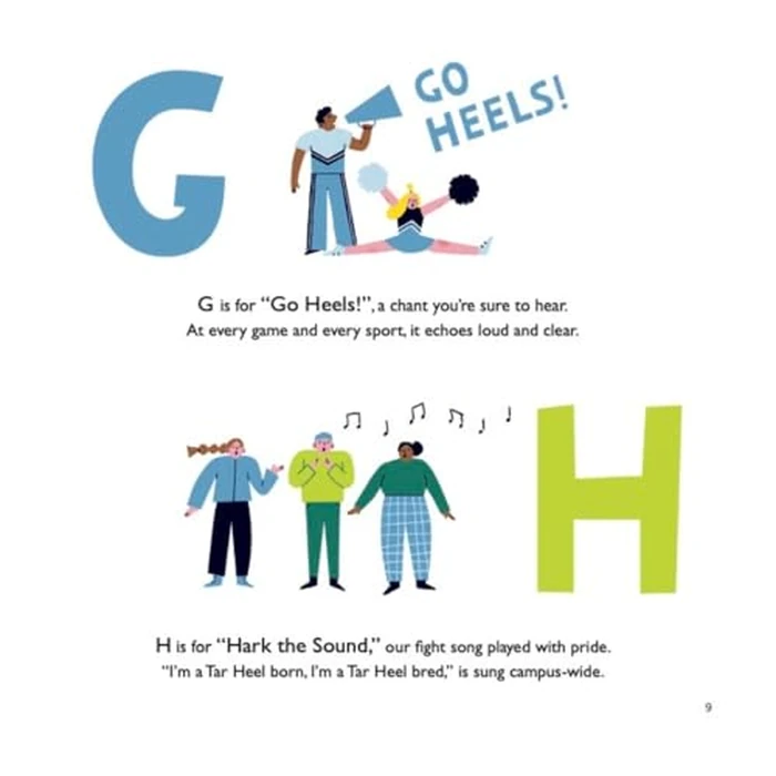 University of North Carolina A to Z Children's Book by Collegiate ABCs - Image 3