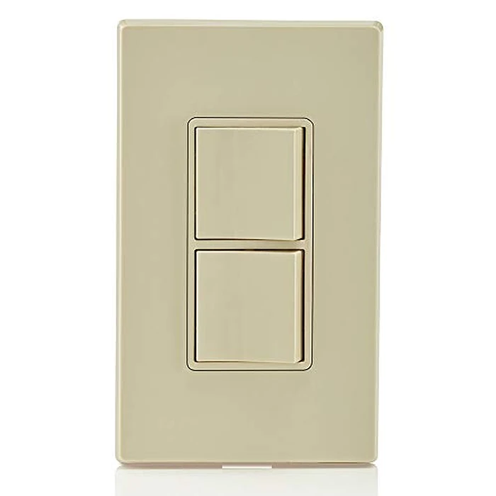 Leviton Decora 15 Amp, 120/277 V, Single-Pole, Combination Switch, Commercial Grade, 05634-00I, Ivory by Leviton - Image 3