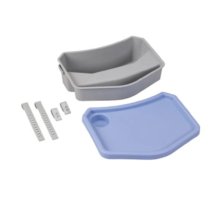 Drive Medical RTL10131 E-Z Walker Caddy with Tray, Gray/Blue by Drive Medical - Image 4