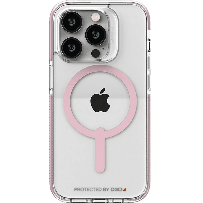 Zagg Gear4 Piccadilly Snap Phone Case for iPhone 14 Pro - Pink/Clear by Zagg - Refurbished - Acceptable condition