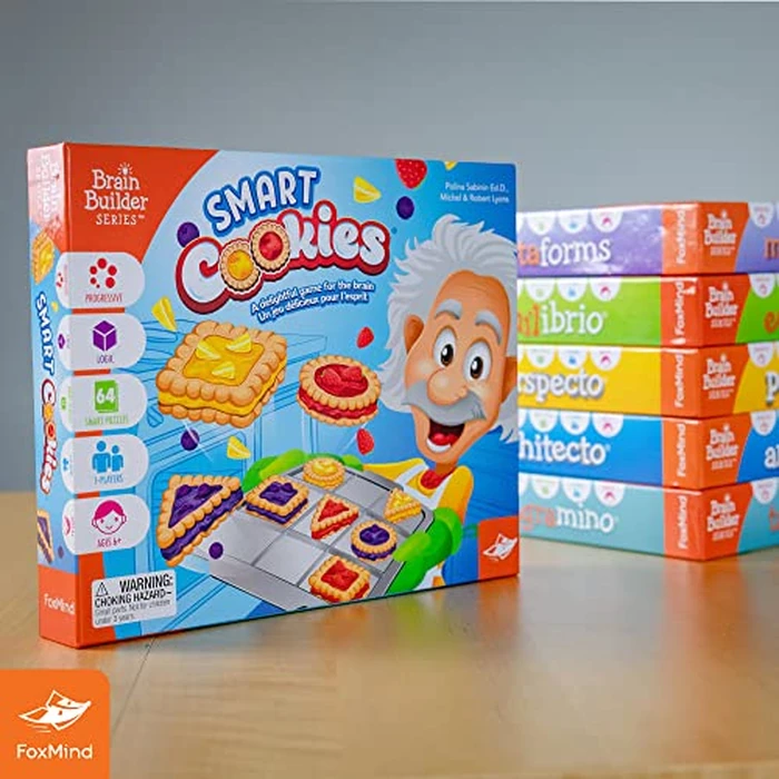 FoxMind Games: Smart Cookies Logic Puzzle Game, Deduction Game for Kids Ages 6+ and Brain Teaser Lovers, STEM Learning Toy from Brain Builder Series, Develops Problem-Solving Skills, 1+ Players by FoxMind - Image 5