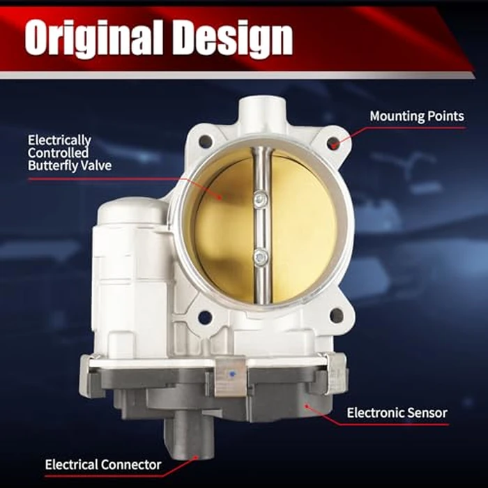 MACAX Electronic Throttle Body Assembly S20050 Compatible with Chevrolet Express Silverado 1500 Malibu GMC Savana Sierra 1500 Pontiac G6 G8 Saturn Aura 3.6L 4.3L V6 Replaces 12615503 TB1021 977-313 by MACAX - Image 2