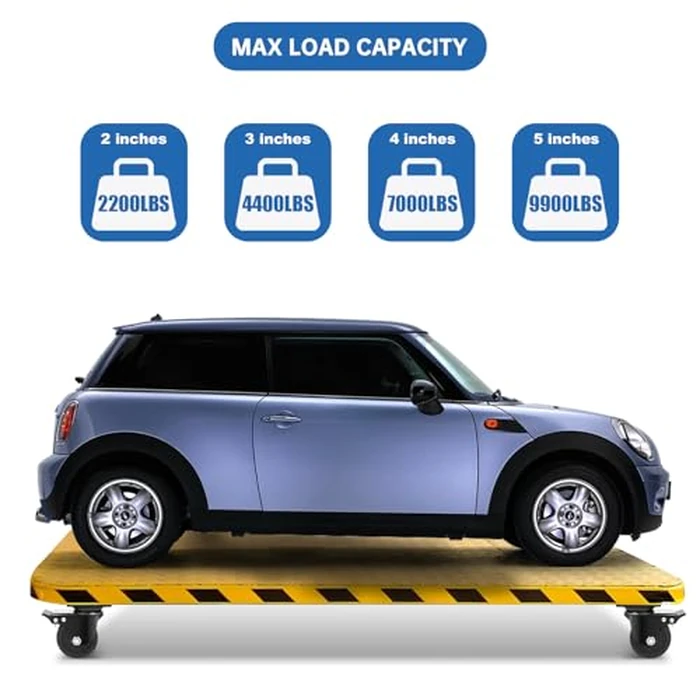 W B D WEIBIDA Plate Swivel Caster Wheels 3-inch Heavy Duty of 4400lbs, Low Gravity Center Design Black Caster Wheels with Brake, Durable & Quiet & Sturdy Nylon Wheels for Industrial, Set of 4 by W B D WEIBIDA - Image 3