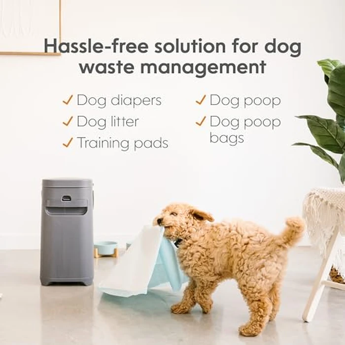 Pet Genie Pail | Dog Waste Disposal System for Outdoor and Indoor Odor Control | Dog Poop Trash can | Includes 1 Square Refill Bag That Lasts up to 2 Months by Pet Genie - Image 3