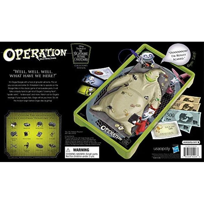 Operation: Disney The Nightmare Before Christmas Board Game | Collectible Operation Game | Featuring Oogie Boogie & Nightmare Before Christmas Artwork, 1+ Players by USAOPOLY - Image 3