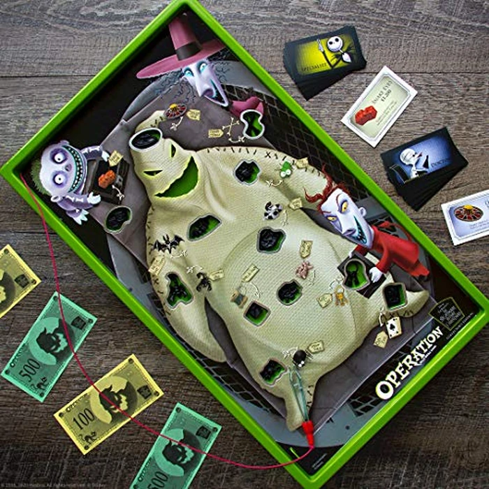 Operation: Disney The Nightmare Before Christmas Board Game | Collectible Operation Game | Featuring Oogie Boogie & Nightmare Before Christmas Artwork, 1+ Players by USAOPOLY - Image 4