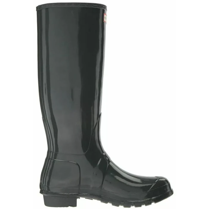 Hunter Women's Original Tall Gloss Rain Boots 9 - Dark Slate by Hunter - Image 3